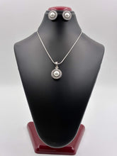CZ Pretty Pearl Pendant Set