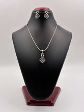 CZ Silver Classic Pendant Set