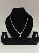 CZ Preset Floral Necklace Set