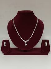 CZ Preset Floral Necklace Set