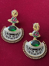 Oxidised Chand Drop Earring