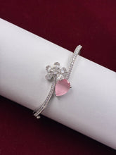 CZ Pink Petal Openable Kada