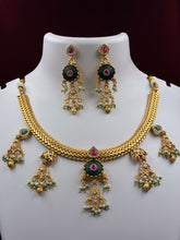 Antique Colourful Charm Necklace Set