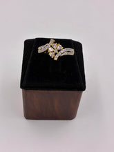 CZ Half bloom Finger Ring
