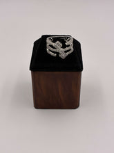 CZ Tri Layered Luxe Finger Ring