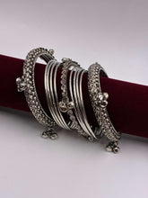 Oxidised Mixed Match Ghungroo Bangle