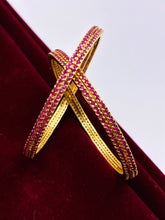 CZ Ruby Delicate Designer Bangle