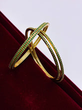 CZ Emerald Delicate Designer Bangle