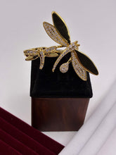 Western Butterfly Twin Finger Ring