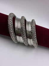 Oxidised designer set of Bangle