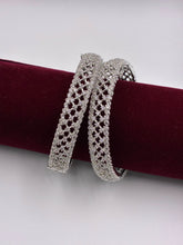 CZ Silver Designer Openable Bangle