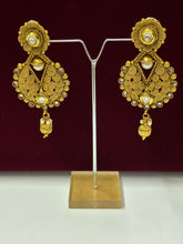 Antique Round Spiral Designer Earring