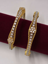 CZ Intermittent Floral Designer Bangle