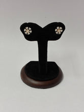 CZ Dual tone Seven stone Stud Earring