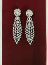 CZ Long Leaf Earring