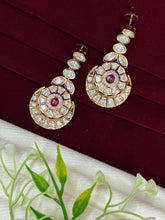 Kundan classic Ruby dangler Earring