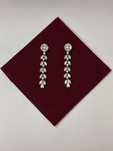 CZ Silver Leaf Earring