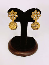 Antique Floral Drop Earring