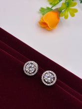 CZ Silver Pre-set Solitaire Earrings