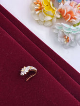CZ splendid floral Nose Ring
