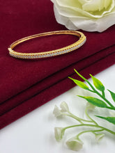 CZ Single Line Gold Finish Kada