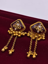 Antique Ruby Heritage Peacock Earrings
