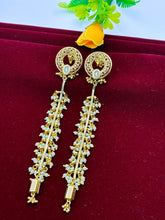Antique Long Dangler with Moti Beads Earrings