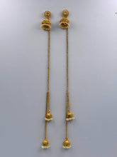 Antique Kashmiri Jhumki with removable Long Chain