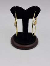 Western Hoop with A Solitaire Earrings