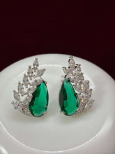 CZ Emerald Green Designer Stud Earring