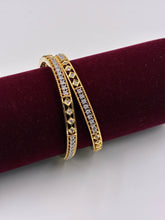 CZ Dual tone gleam Bangle