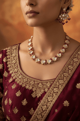 Kundan Ruby Designer Necklace set