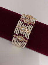 Kundan Ruby Beads Elegant Bracelet