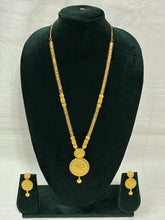 Elegant Long Necklace Set with Gold Plating