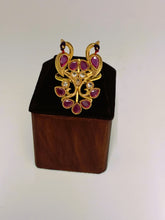 Antique ruby Peacock pair Finger Ring