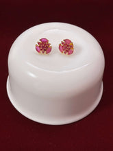 CZ Ruby Tiny Trinket Stud