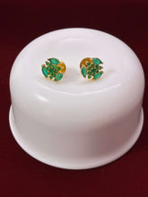 CZ Adorable Emerald Green Tiny Trinket earring