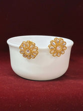 Antique Flower Stud Earring