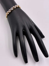 CZ Dual Tone Exquisite Designer Bracelet