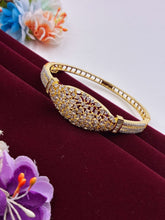 CZ Two Tone Beautiful Openable Kada