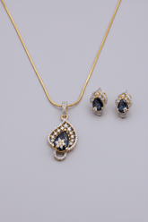 CZ Rich Royale Designer Pendant Set