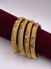 Antique Ruby Green Designer Bangle