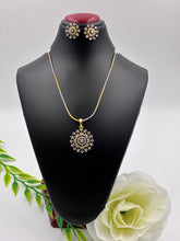 CZ Royale Round Designer Pendant Set