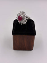 CZ Rich Ruby Stylish Finger Ring