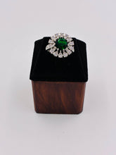 CZ Emerald Luxe Round Finger Ring