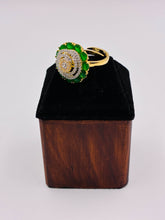 CZ Emerald Gorgeous Circular Finger Ring