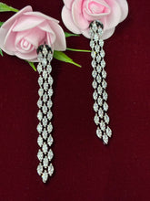 CZ Shimmer long Dangle Earring