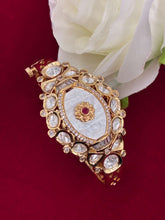 Kundan Openable Mother of Pearl Kada
