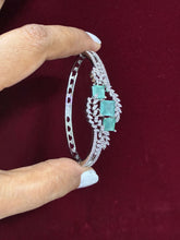 CZ Openable Pestle Green designer Kada