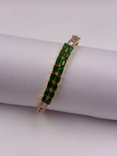 CZ Emerald bi-linear openable Kada